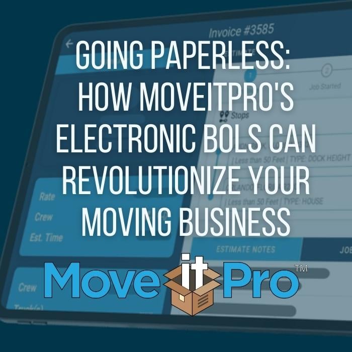 Going Paperless How MoveitPro's Electronic BOLs Can Revolutionize Your